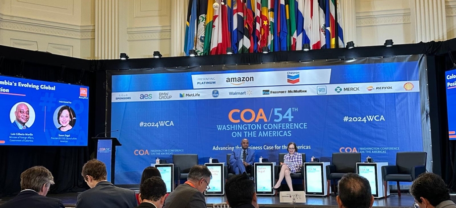 Canciller (e) Luis Gilberto Murillo participó de la 54ª Conferencia Anual de Washington: Avanzando en el Caso de Negocios para las Américas