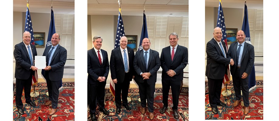 Fotos del nuevo Embajador de Colombia en Washington, Daniel García-Peña Jaramillo junto a funcionarios de los Estados Unidos