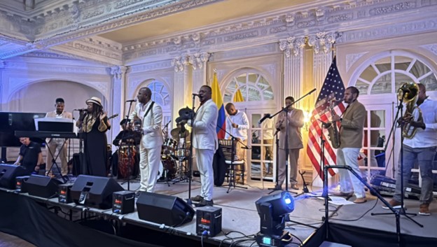 Concierto del Grupo Colombia Negra en la Residencia del Embajador Daniel García-Peña – 22 de mayo de 2025
