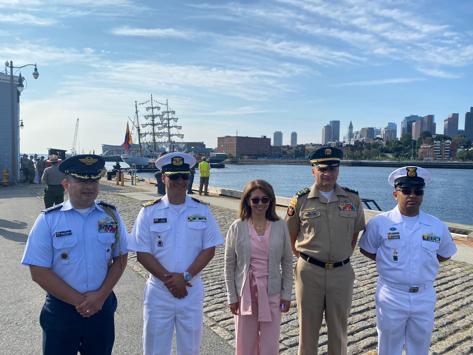 El Buque Escuela ARC "Gloria" de la Armada Colombiana llega a Boston