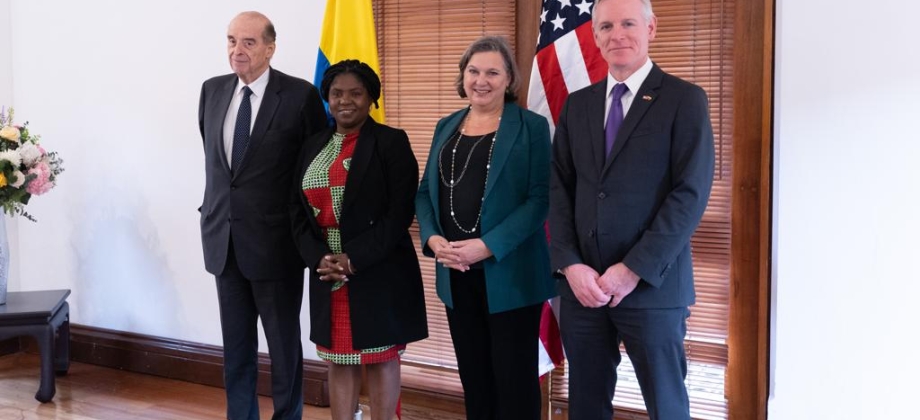 Canciller Álvaro Leyva dialogó sobre las oportunidades para fortalecer las relaciones bilaterales con la Subsecretaria de Estado para los Asuntos Políticos de EE.UU., Victoria Nuland