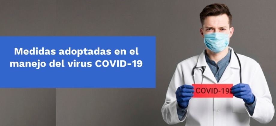 La Embajada de Colombia en Estados Unidos adopta medidas preventivas para continuar con las actividades en forma responsable ayudando a contener el contagio de COVID19