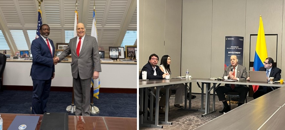 Embajador de Colombia en EE. UU. fortalece lazos con autoridades, empresarios y comunidad en visita a la ciudad de Orlando en el Estado de la Florida