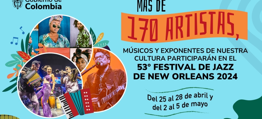 El Festival de Jazz de Nueva Orleans 2024 celebra a Colombia