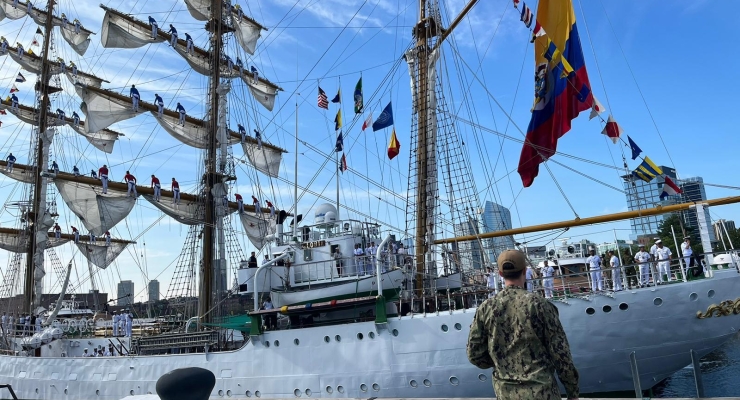 El Buque Escuela ARC "Gloria" de la Armada Colombiana llega a Boston