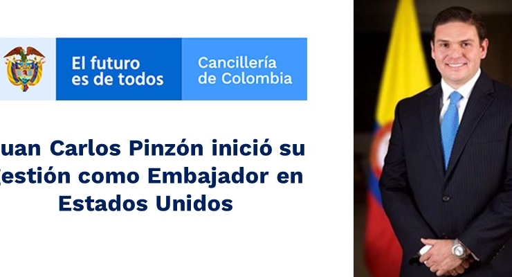 Juan Carlos Pinzón inició su gestión como Embajador en Estados Unidos