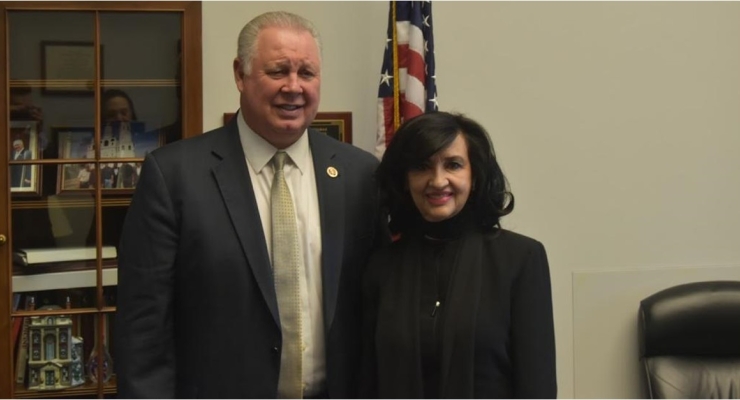 Ministra Claudia Blum se reunió con Albio Sires, Representante Demócrata a la Cámara de Estados Unidos