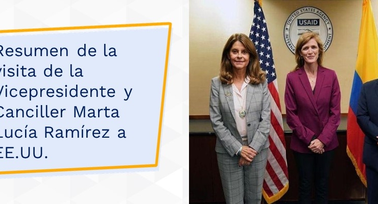 Resumen de la visita de la Vicepresidente y Canciller Marta Lucía Ramírez a EE.UU