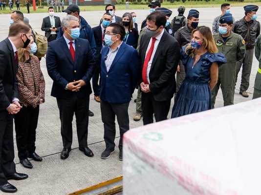 Con donación de 2,5 millones de vacunas, Estados Unidos ratifica que es el principal aliado de Colombia: Presidente Iván Duque